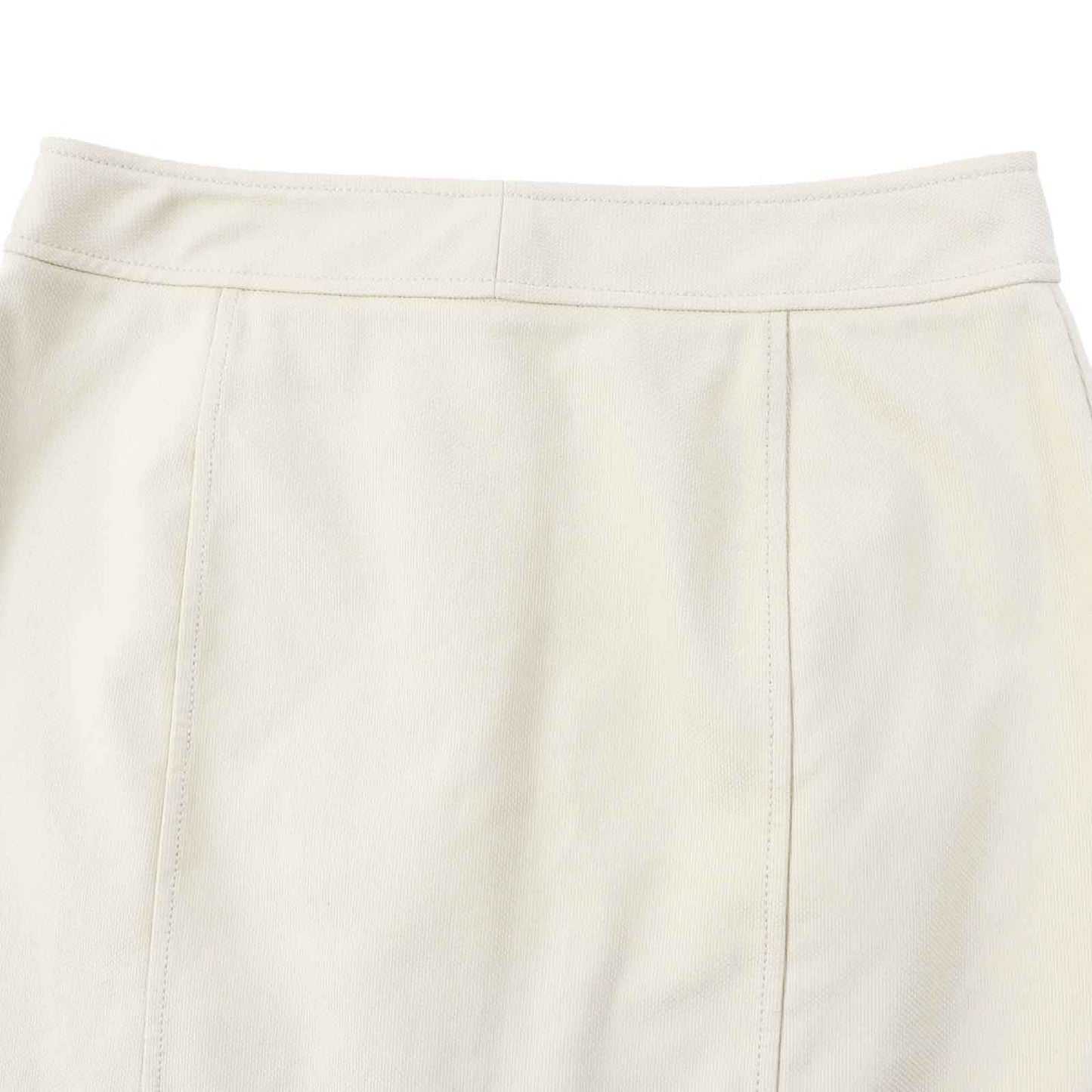HERMES skirt cotton beige 38