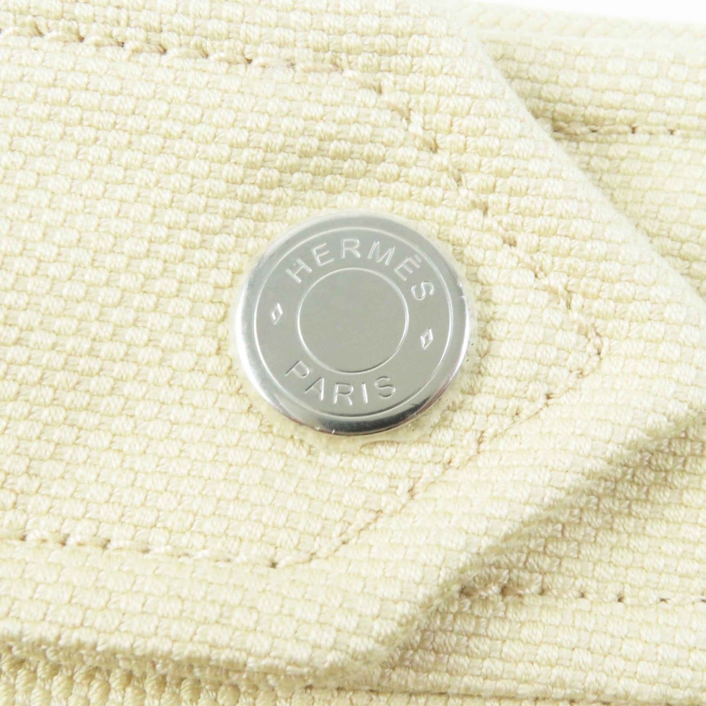 HERMES skirt cotton beige 38