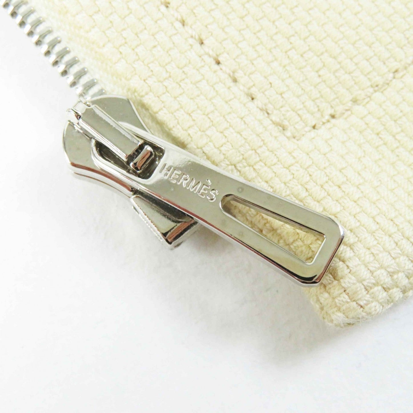 HERMES skirt cotton beige 38
