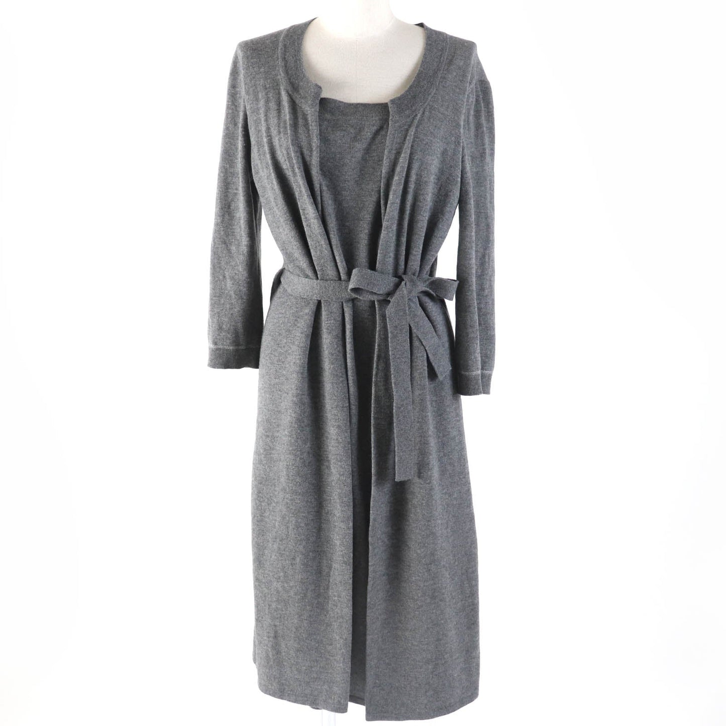 HERMES one piece wool gray 36