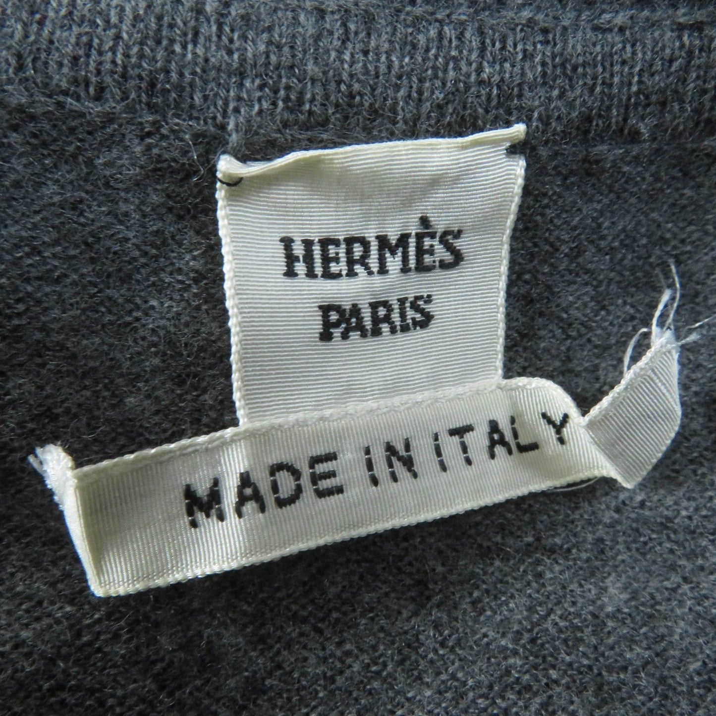 HERMES one piece wool gray 36