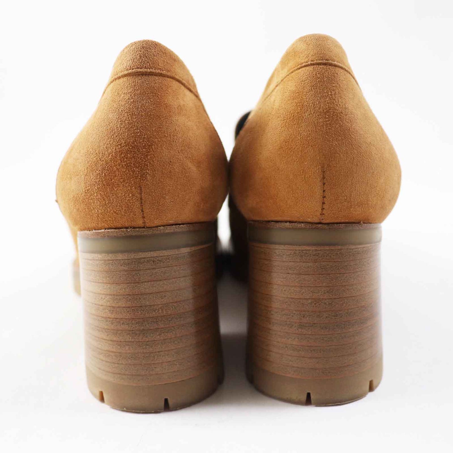 HERMES pumps 222061 Suede leather Camel 36