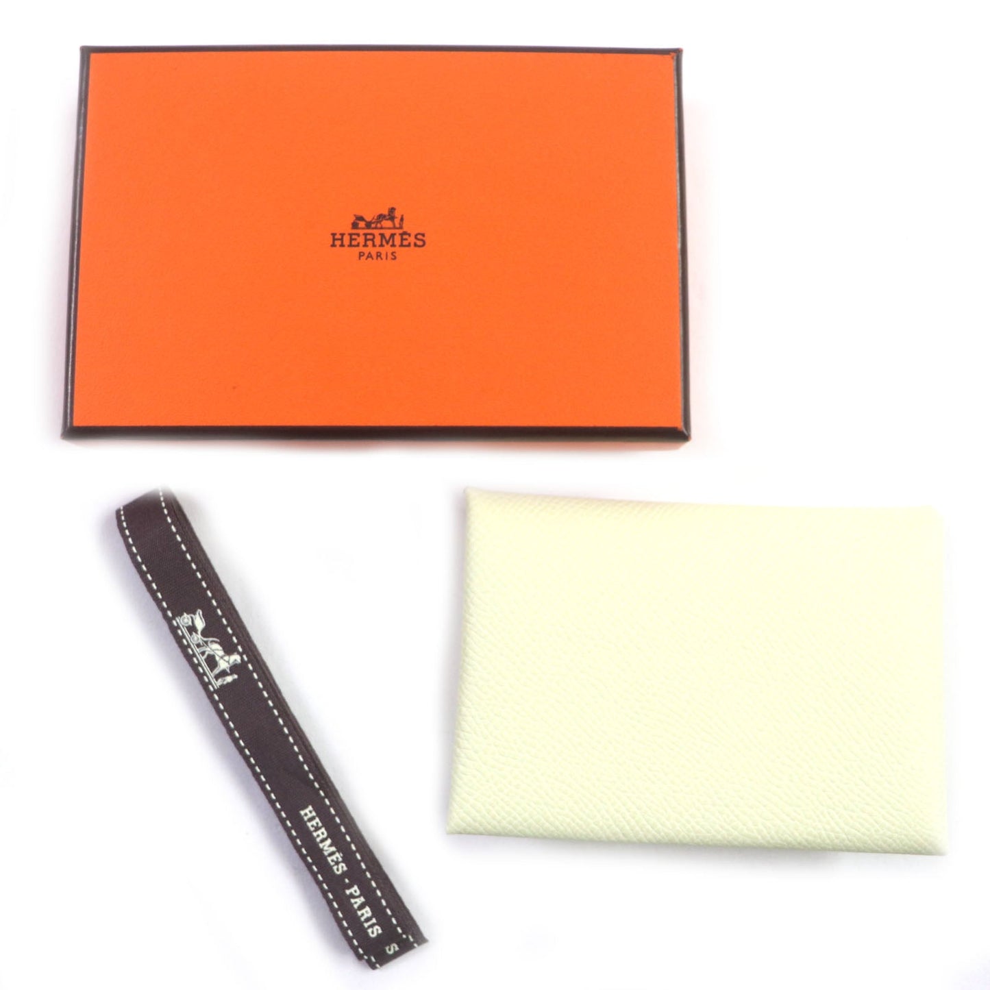 HERMES Coin case Epsom joune milton Calvi duo