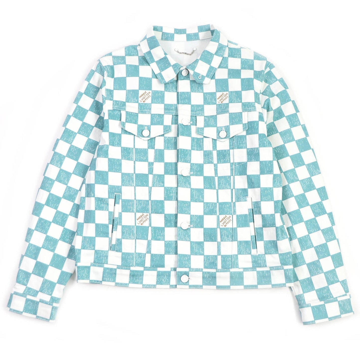 LOUIS VUITTON Denim Jacket HLA20W cotton White blue 52