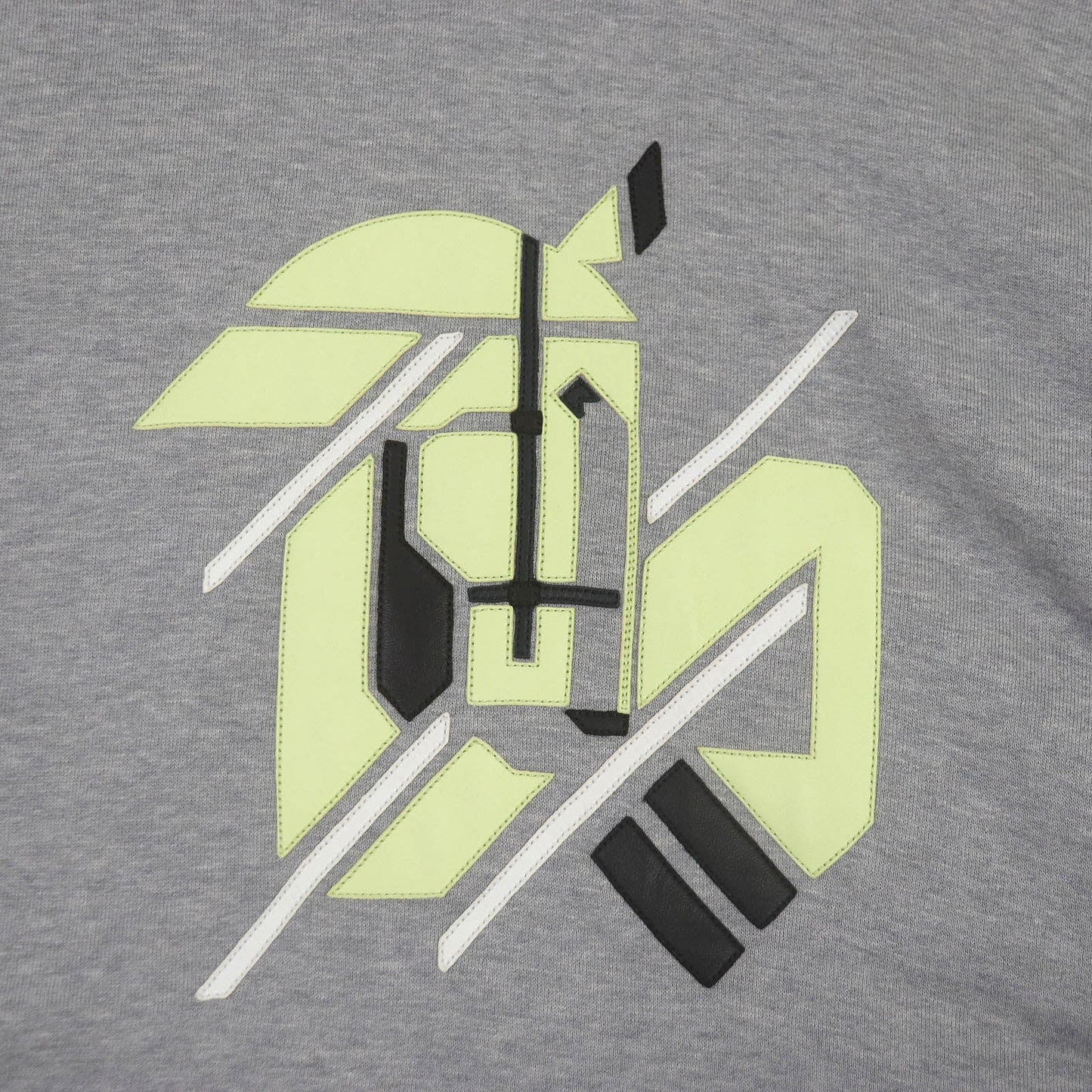HERMES Hoodie cotton gray Chevaux en symmetry M