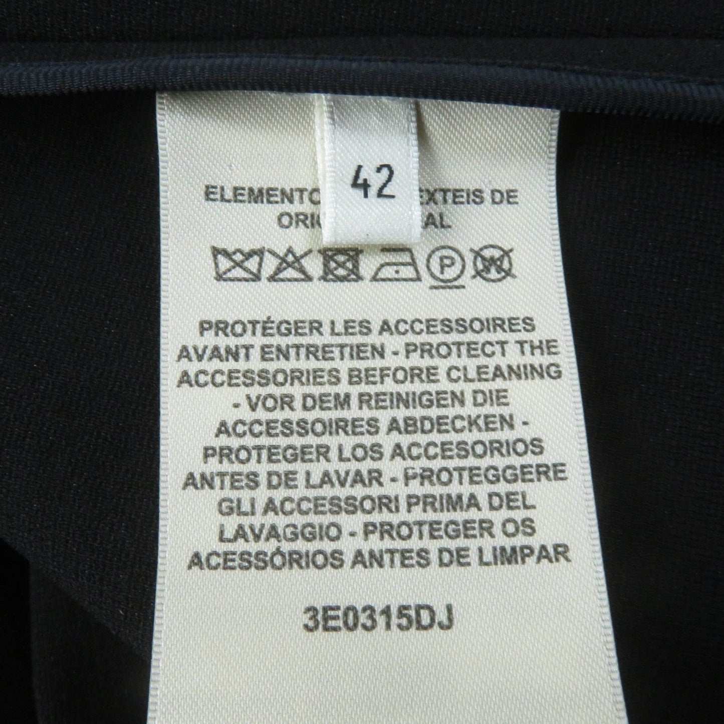 HERMES flare skirt 3E0315DJ Rayon black 42