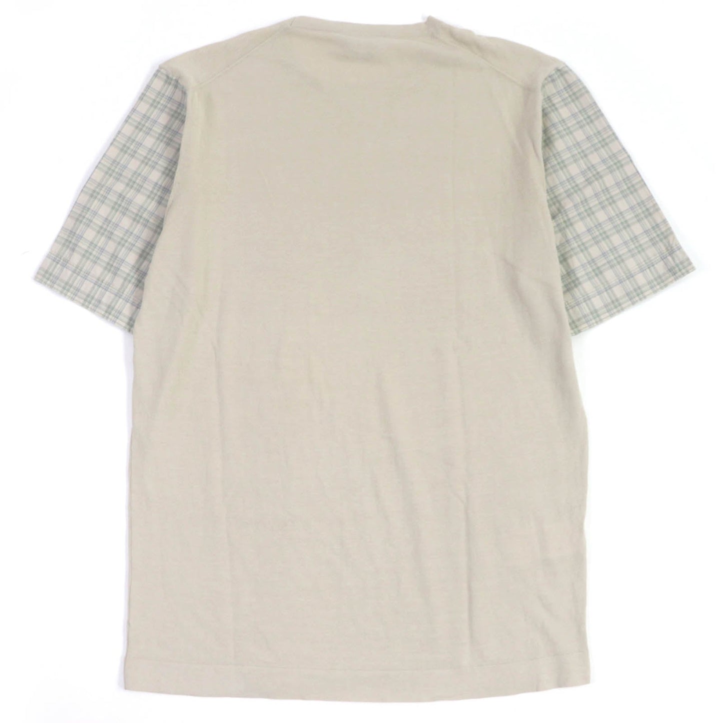 HERMES Short sleeve knit cotton light beige M