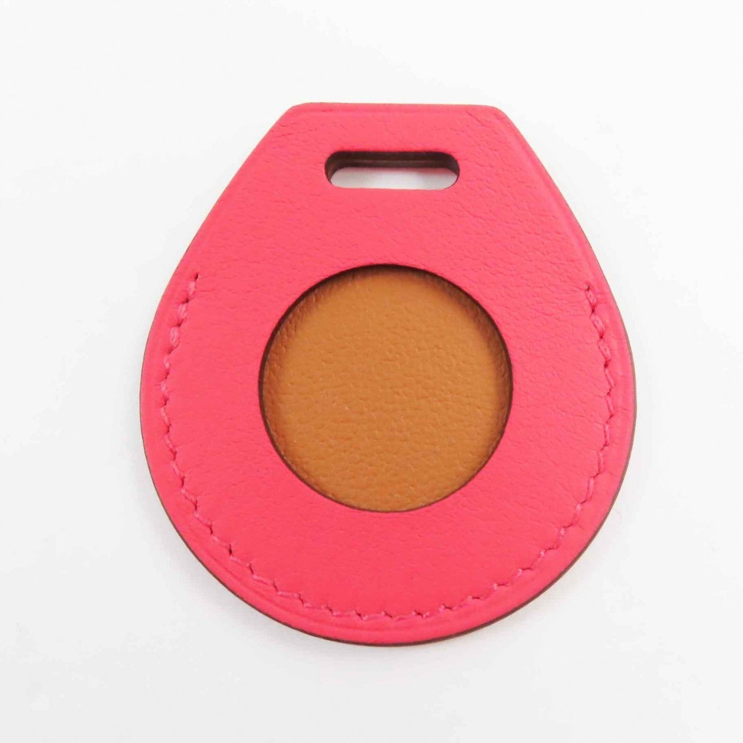 HERMES Other smartphones leather rose azale Apple AirTag AirTag