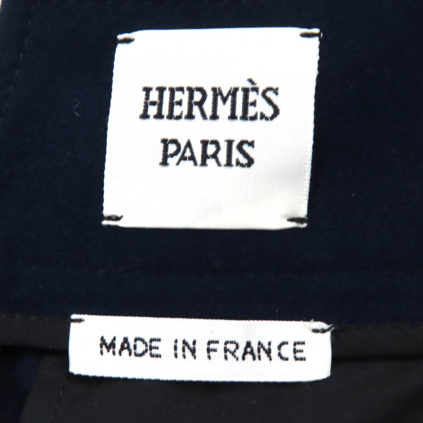 HERMES Wide pants 3E0419DM cotton Navy 34