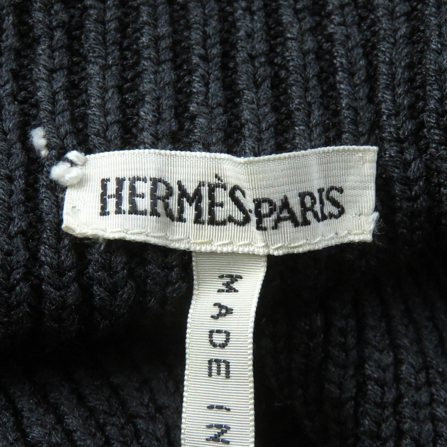 HERMES knit silk gray