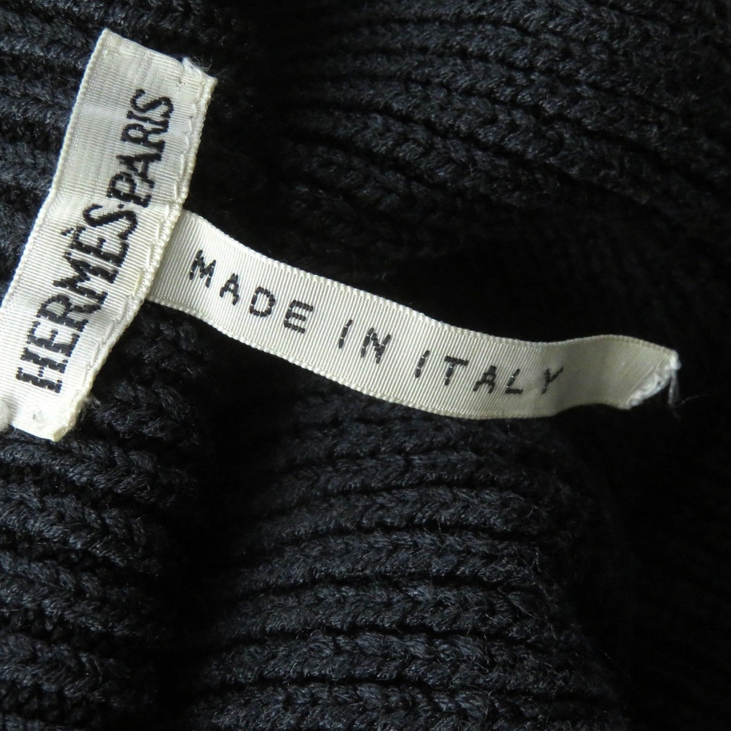 HERMES knit silk gray