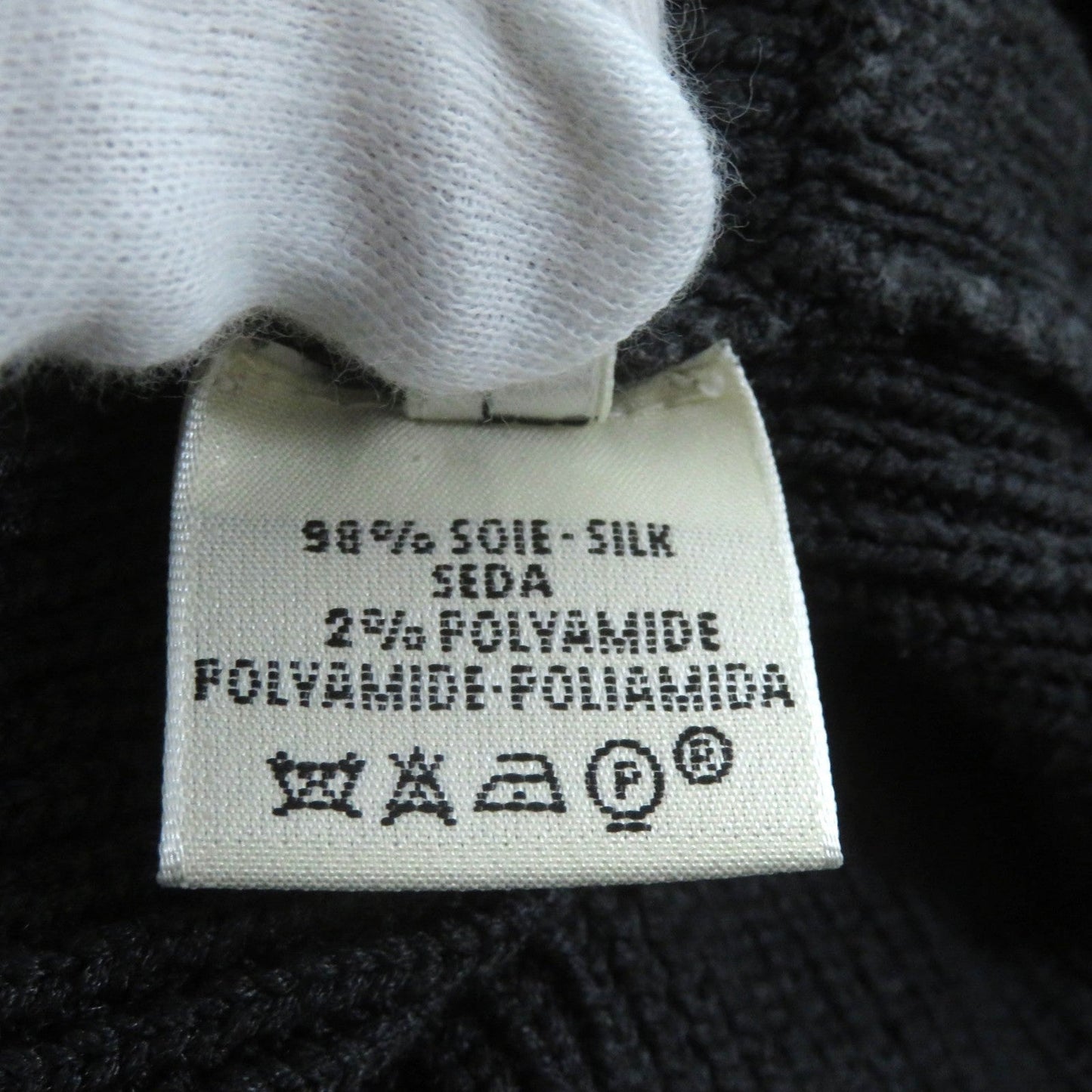HERMES knit silk gray