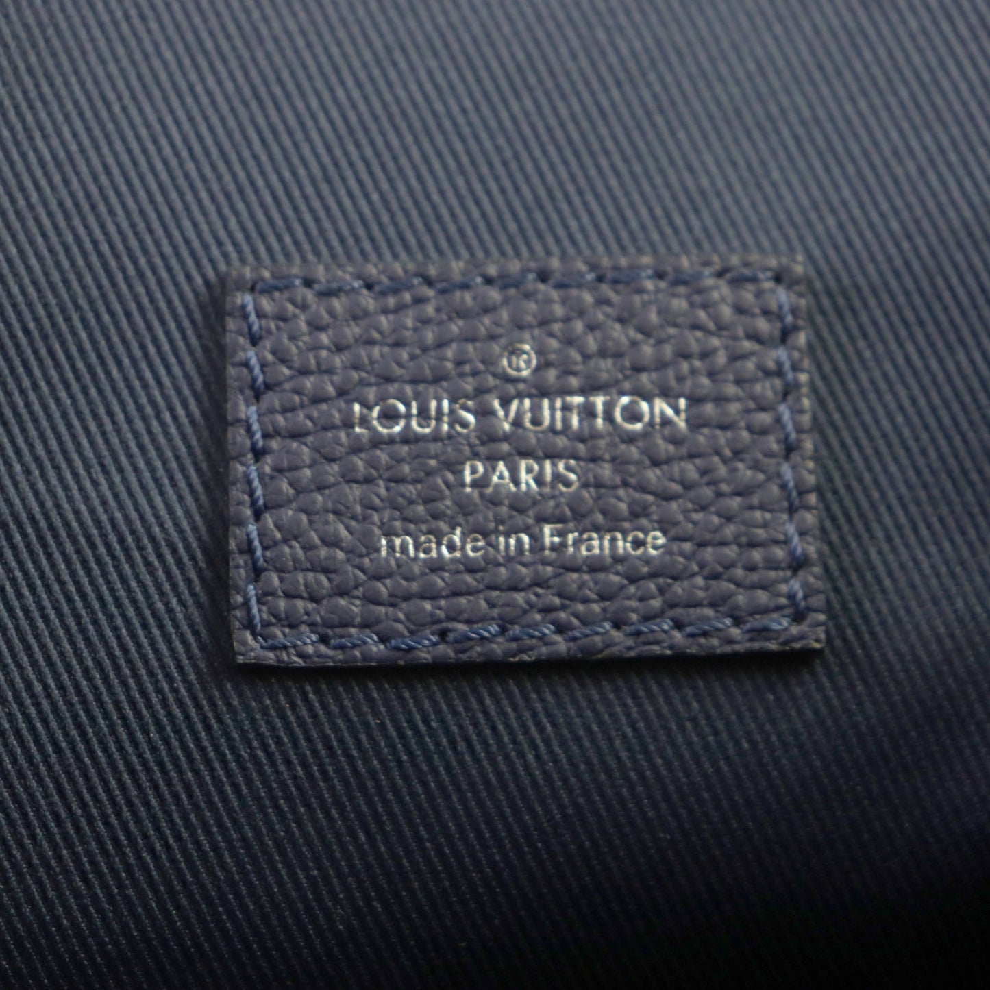 LOUIS VUITTON Backpack M20554 leather blue monogram bandana Christopher PM