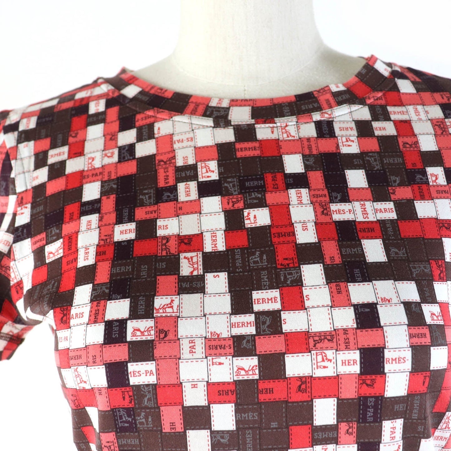 HERMES Short sleeve T-shirt cotton multicolor 34