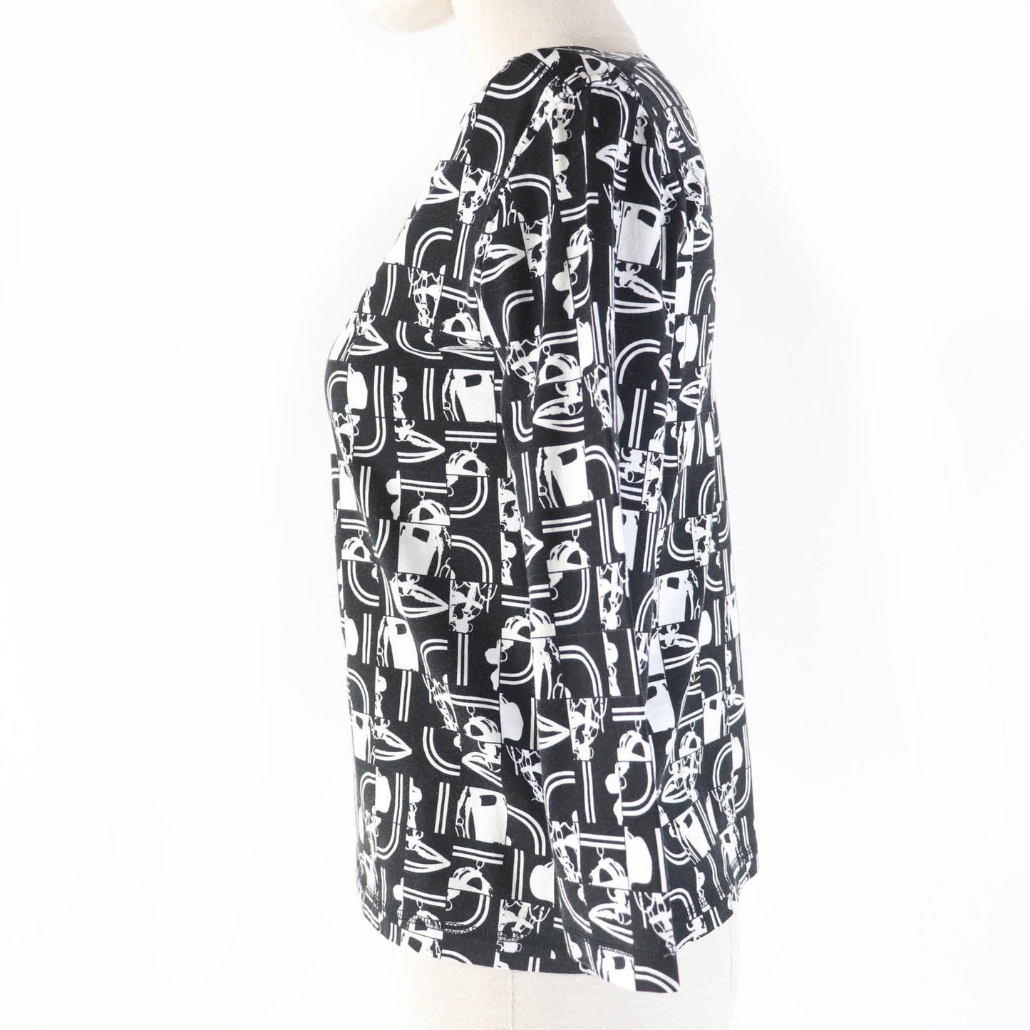 HERMES Cut cotton Black White BRIDES DE GALA en Desordre Ceremonial bridles 34