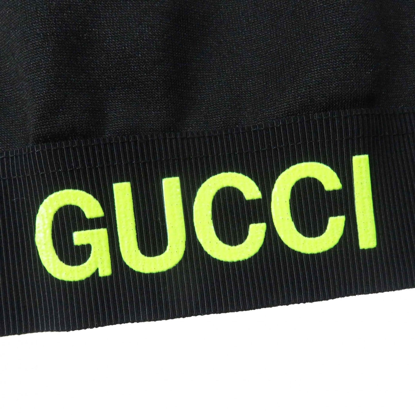 GUCCI Jersey 693081 cotton Black neon yellow S