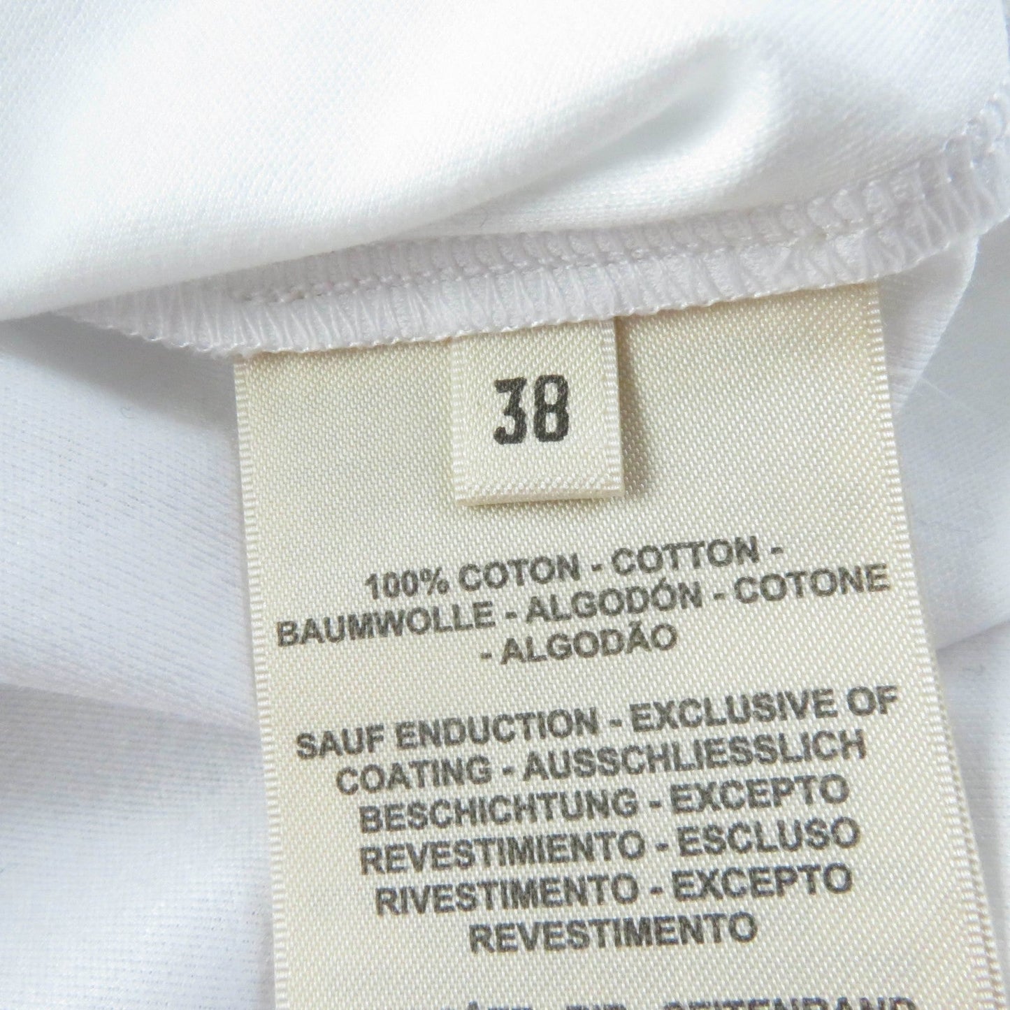 HERMES one piece 3E4507DH cotton white Chevroscope 38