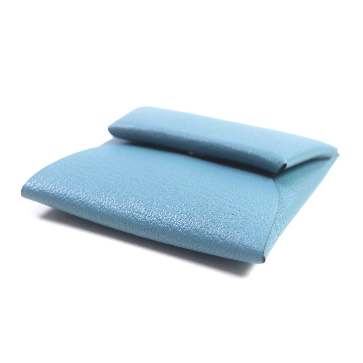 HERMES Coin case Shoble misol Light blue Bastia Verso