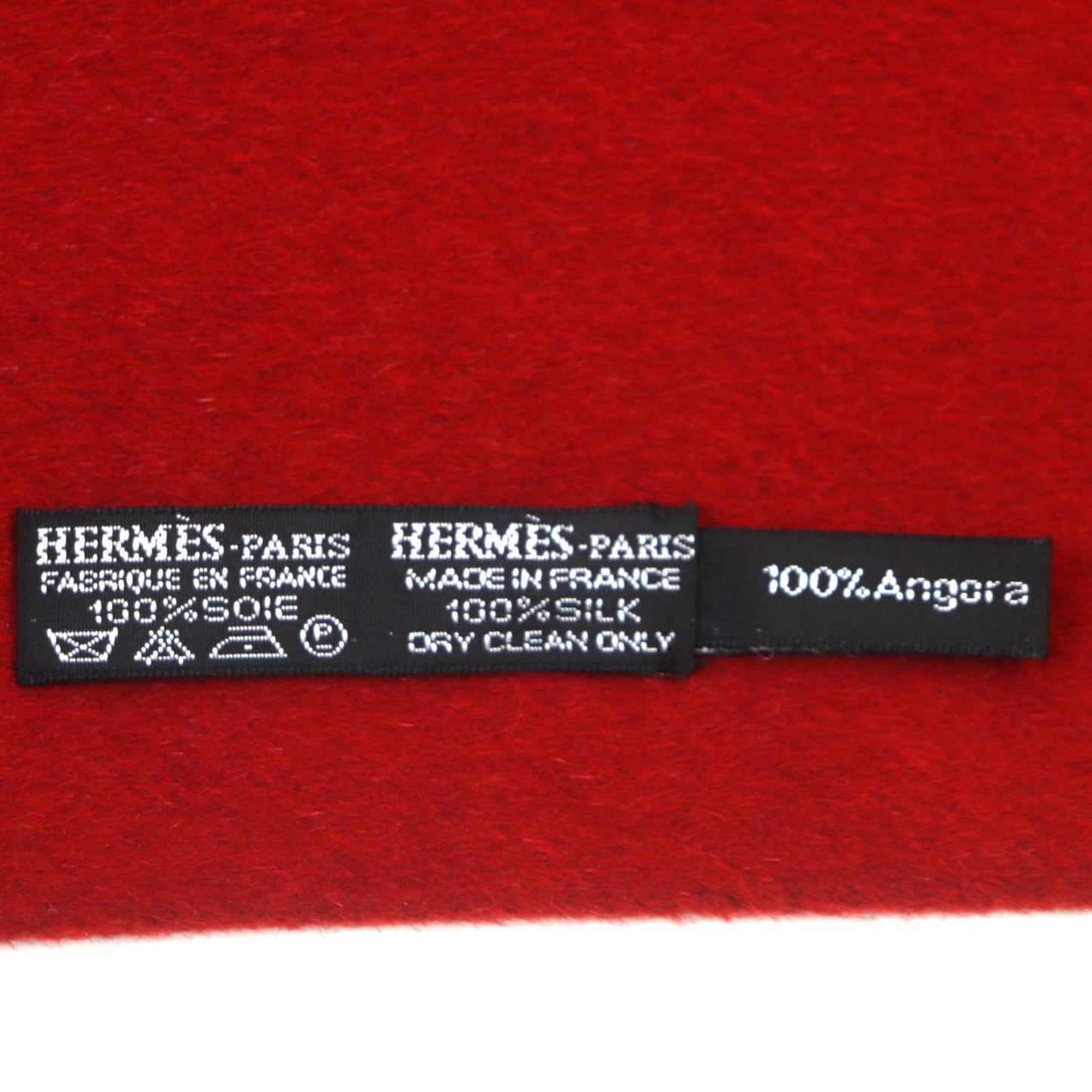 HERMES Scarf Angola Red