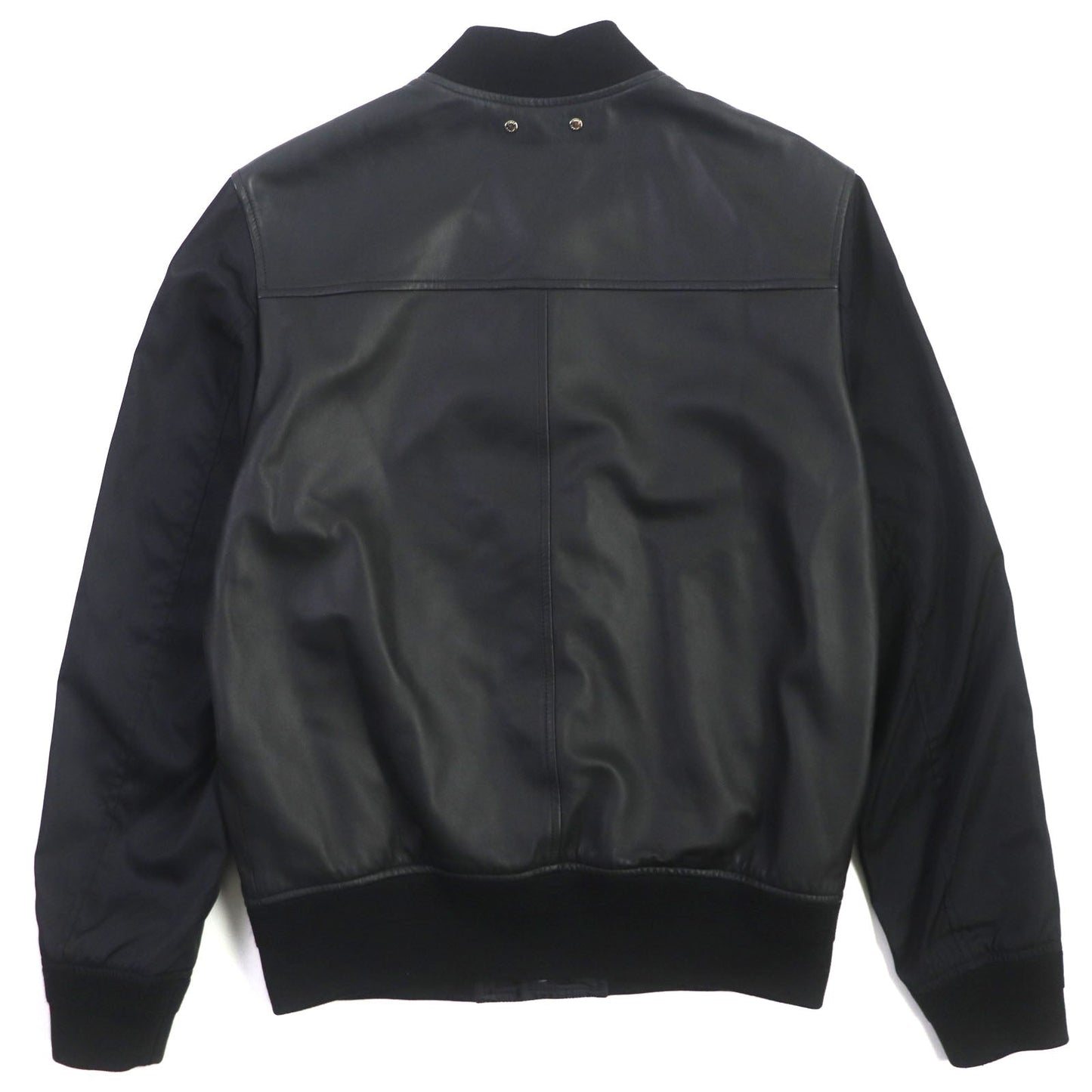 LOUIS VUITTON Bomber jacket HIL47WTKV Sheep leather black Monogram 46