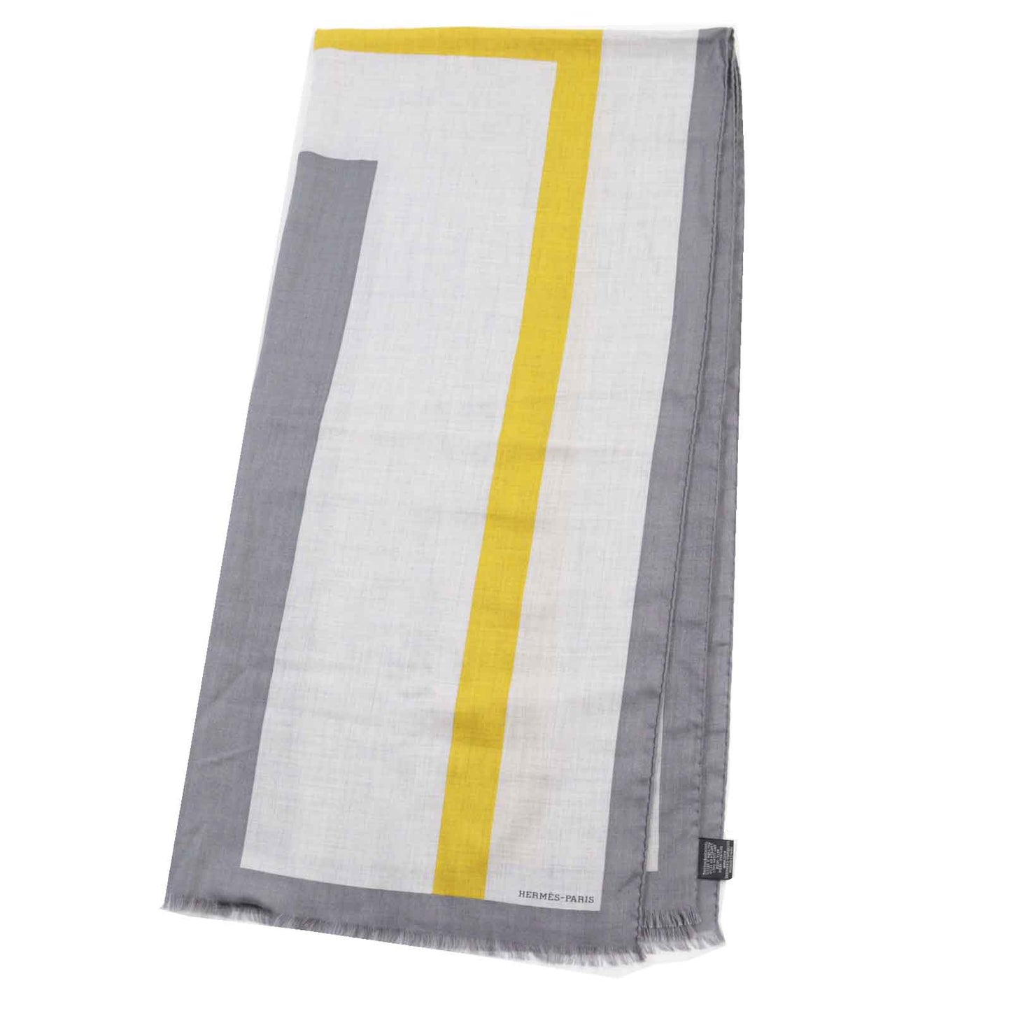 HERMES Stall cashmere Gray yellow
