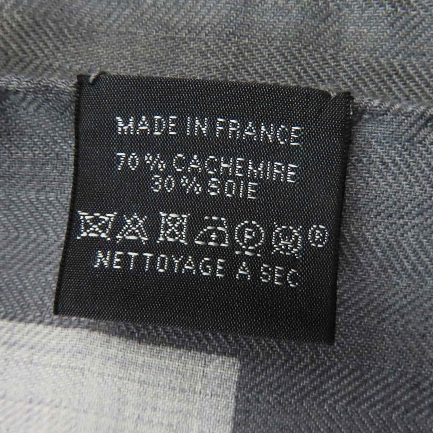 HERMES Stall cashmere Gray yellow