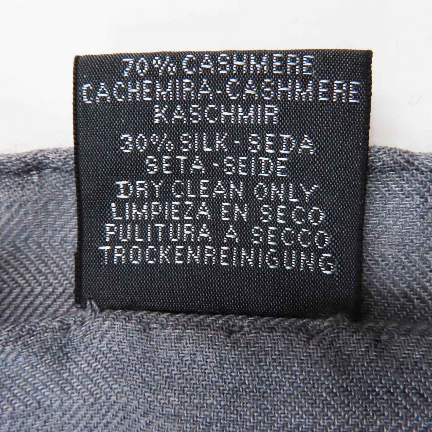 HERMES Stall cashmere Gray yellow