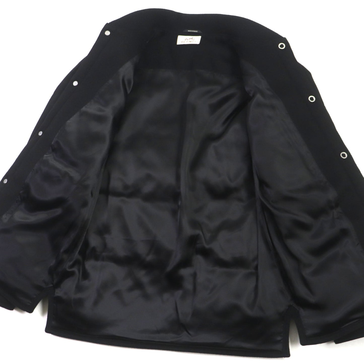 HERMES Down jacket cashmere black 46