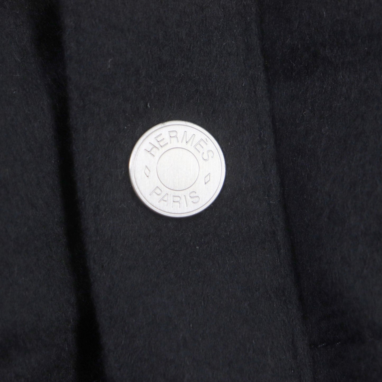 HERMES Down jacket cashmere black 46