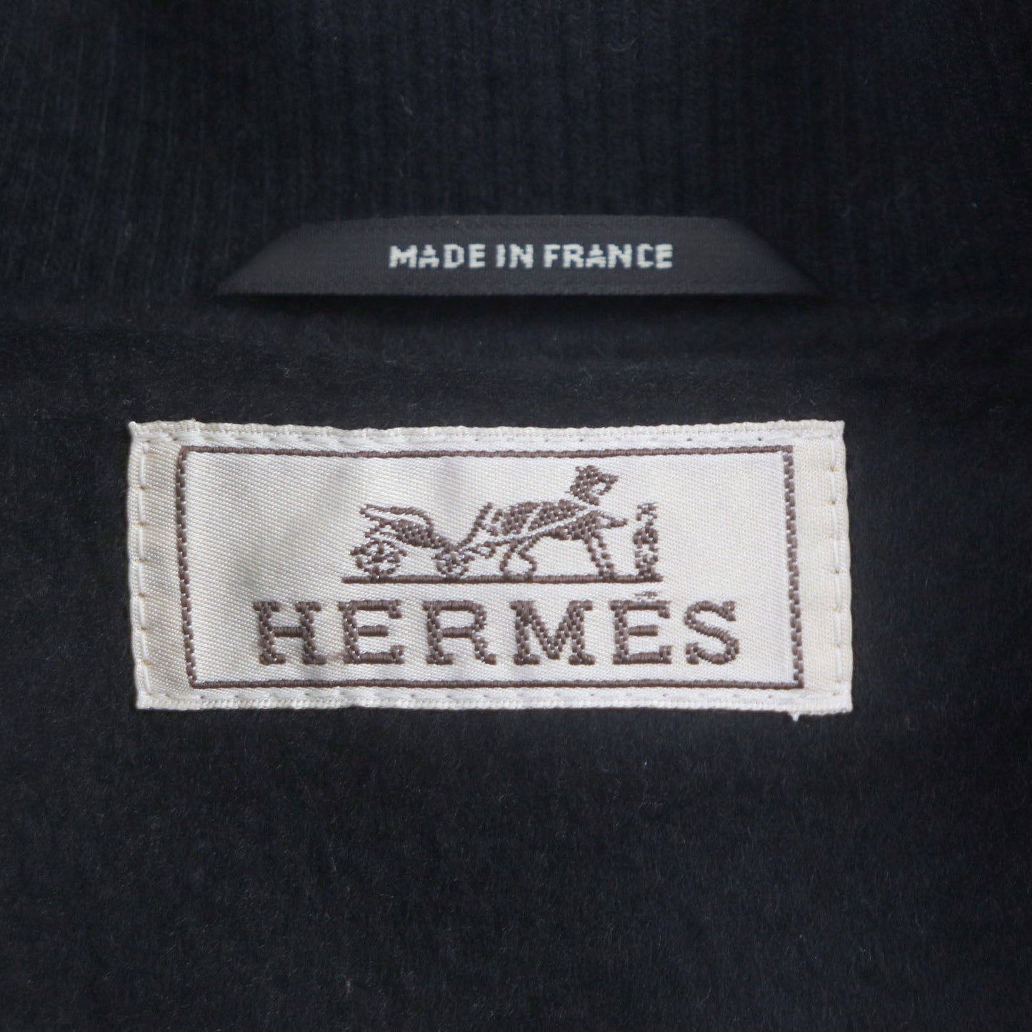 HERMES Down jacket cashmere black 46