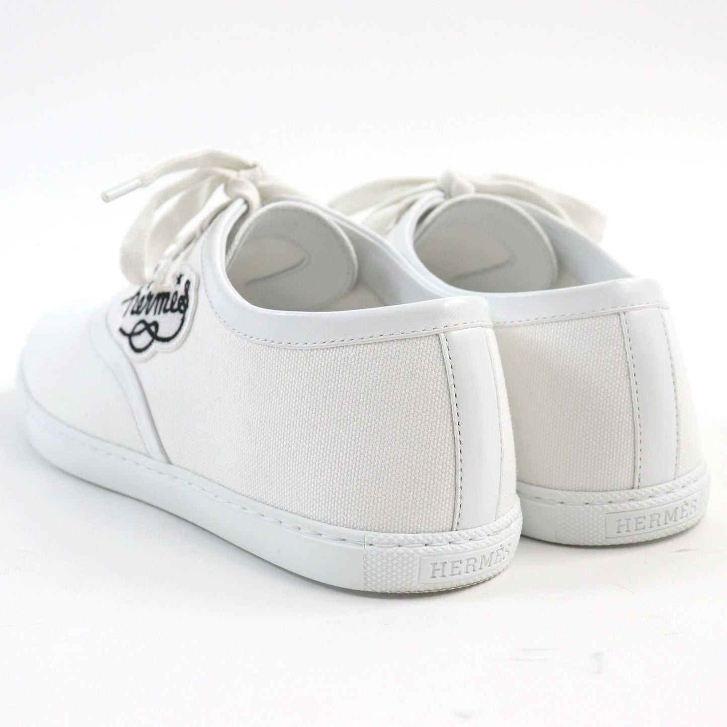 HERMES sneakers H241907ZH90410 canvas white Innocent 39.5