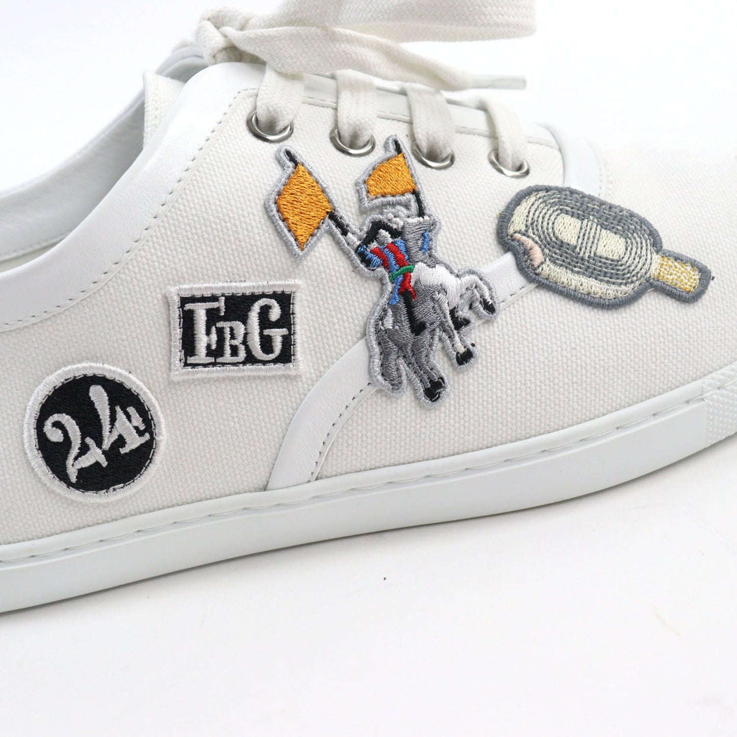 HERMES sneakers H241907ZH90410 canvas white Innocent 39.5