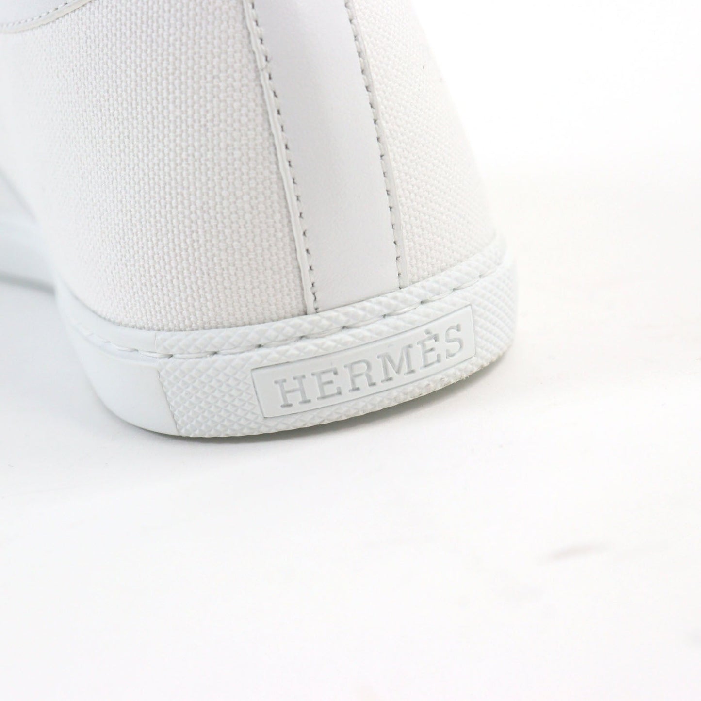 HERMES sneakers H241907ZH90410 canvas white Innocent 39.5
