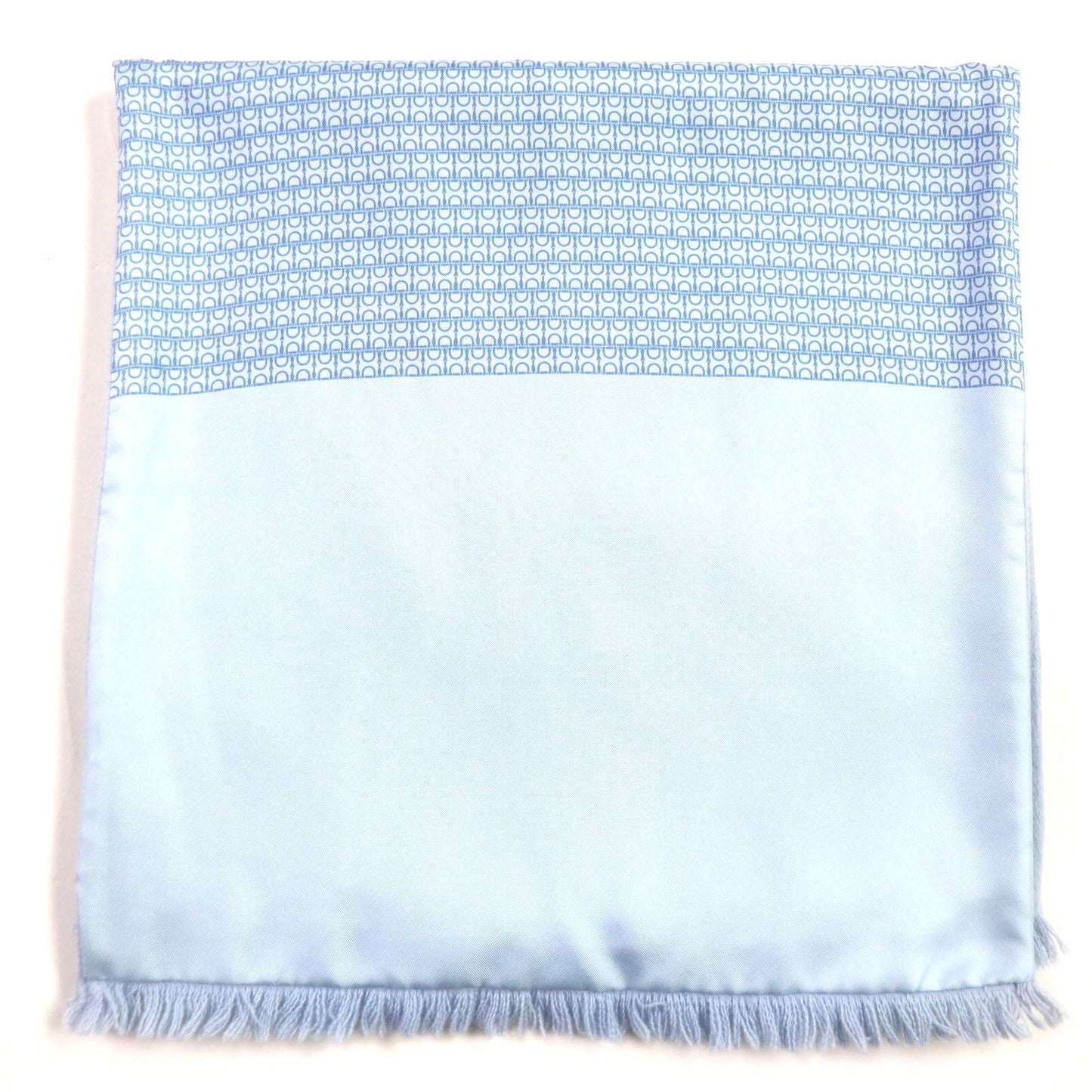 HERMES Scarf silk Light blue