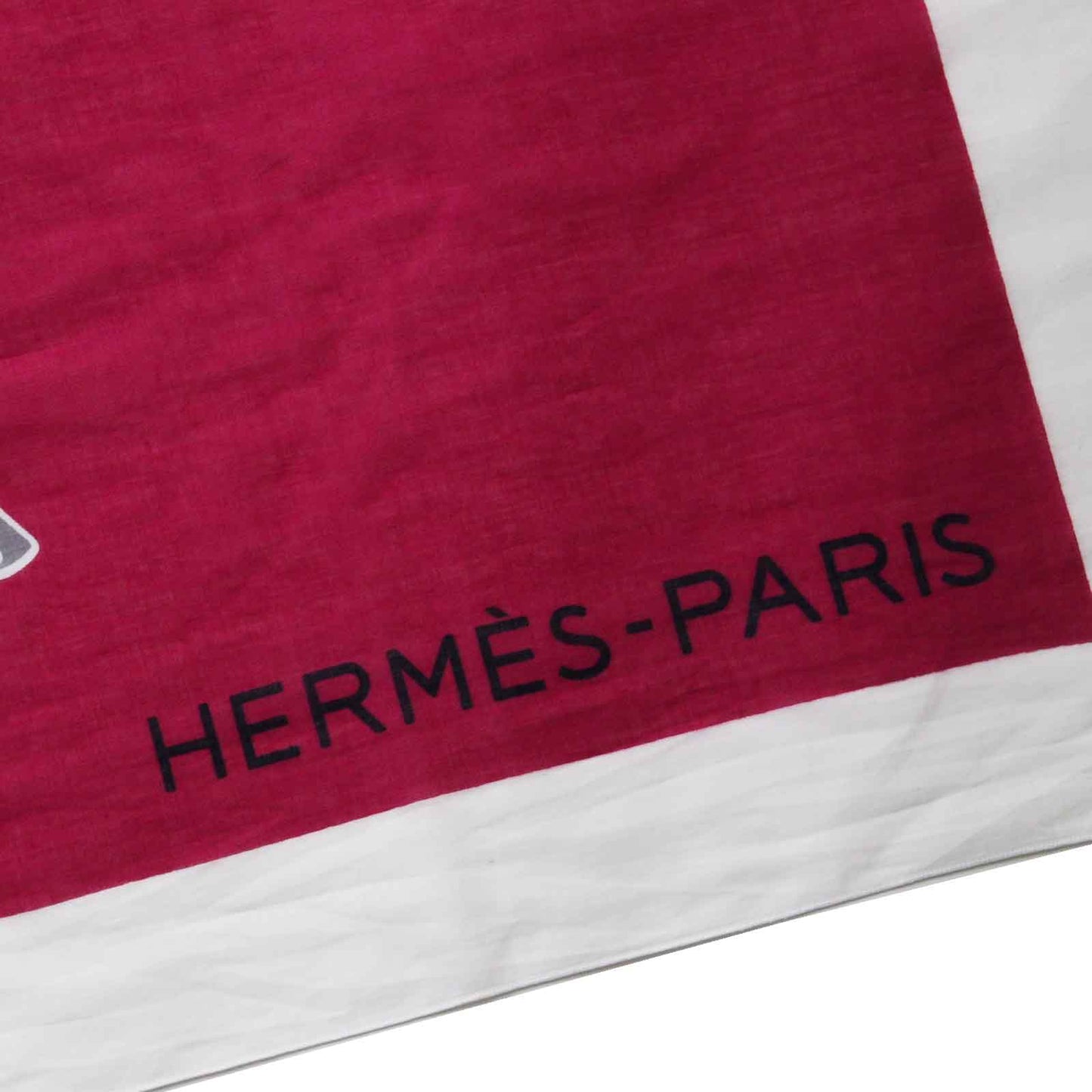 HERMES scarf cotton Multi With horse clothes