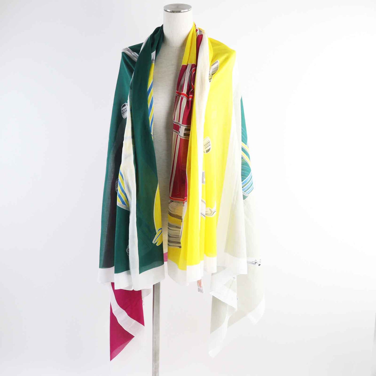 HERMES scarf cotton Multi With horse clothes