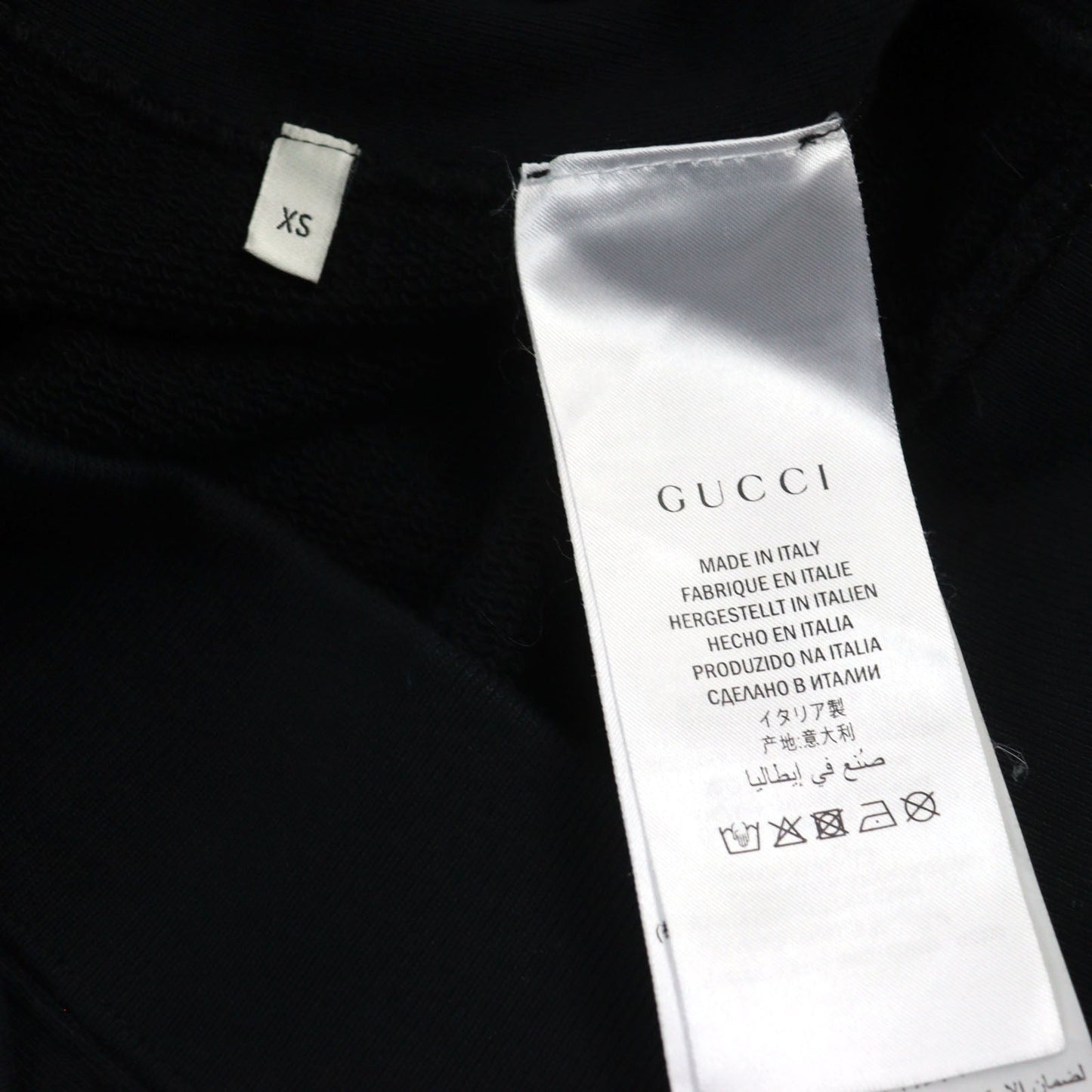 GUCCI Hoodie 569828 cotton Black type XS