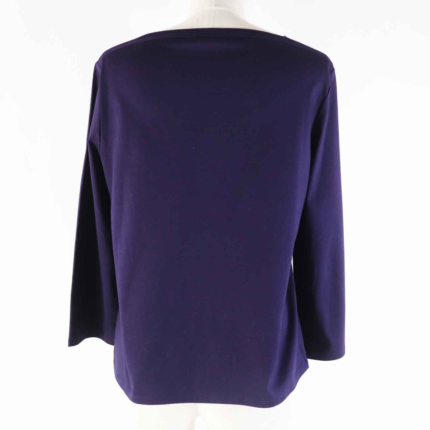 HERMES Long-sleeved T-shirt cotton purple 34
