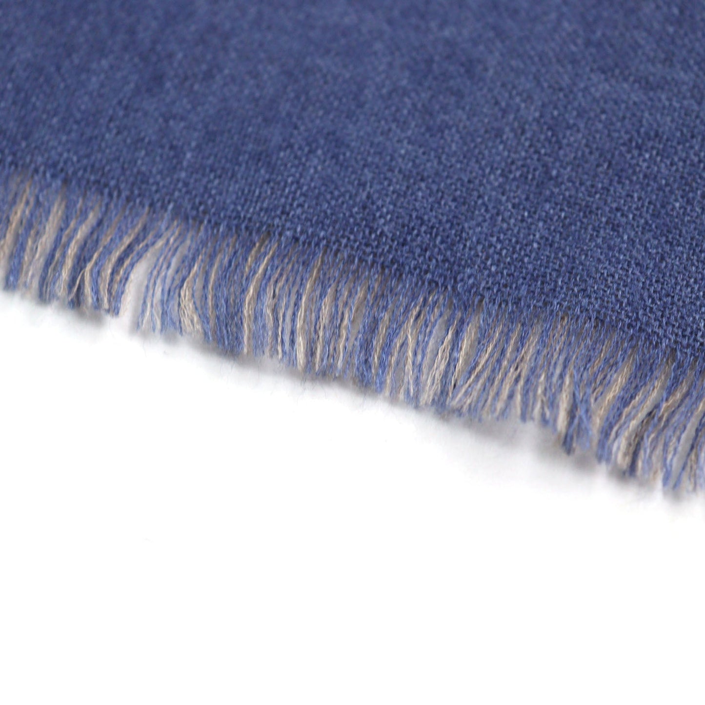 HERMES Scarf Main: 70% cashmere, Main: 30% silk Blue Light Brown mens Used