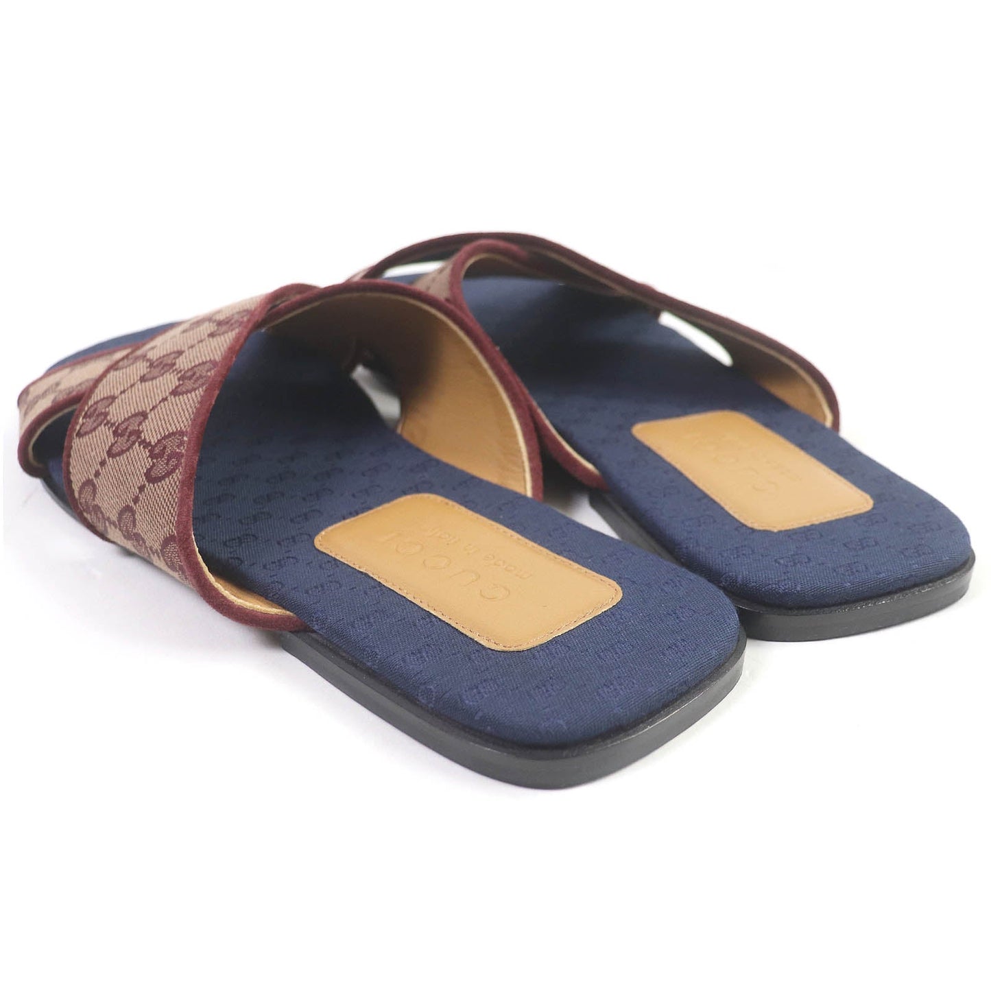 GUCCI Sandals 574863 GG canvas Brown type 9