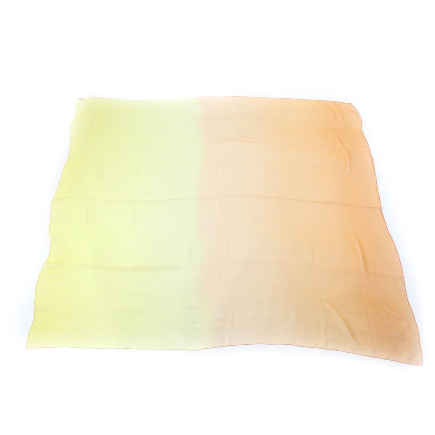 HERMES Stall silk Yellow orange
