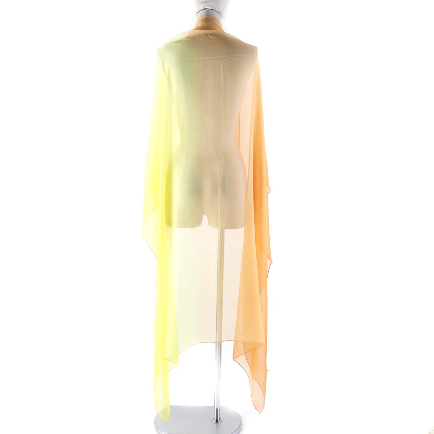 HERMES Stall silk Yellow orange