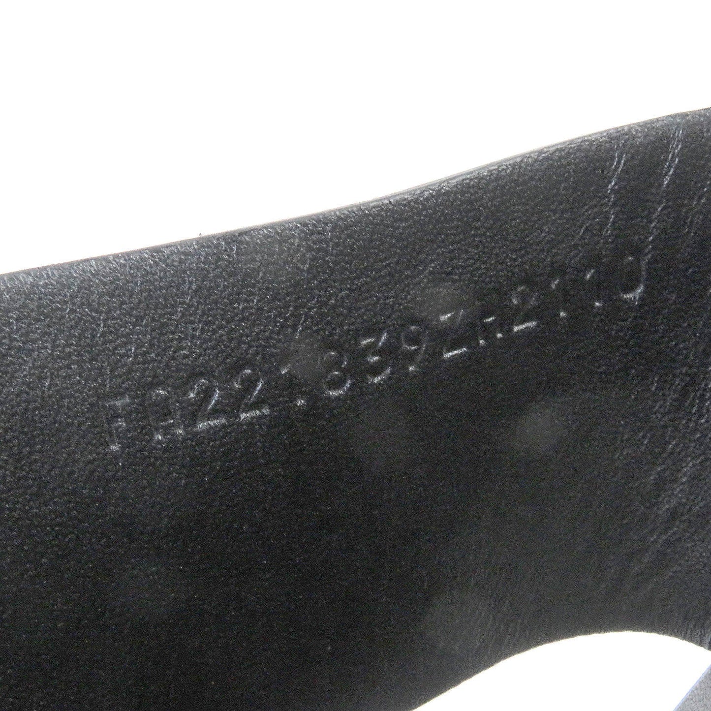 HERMES Sandals leather black 43