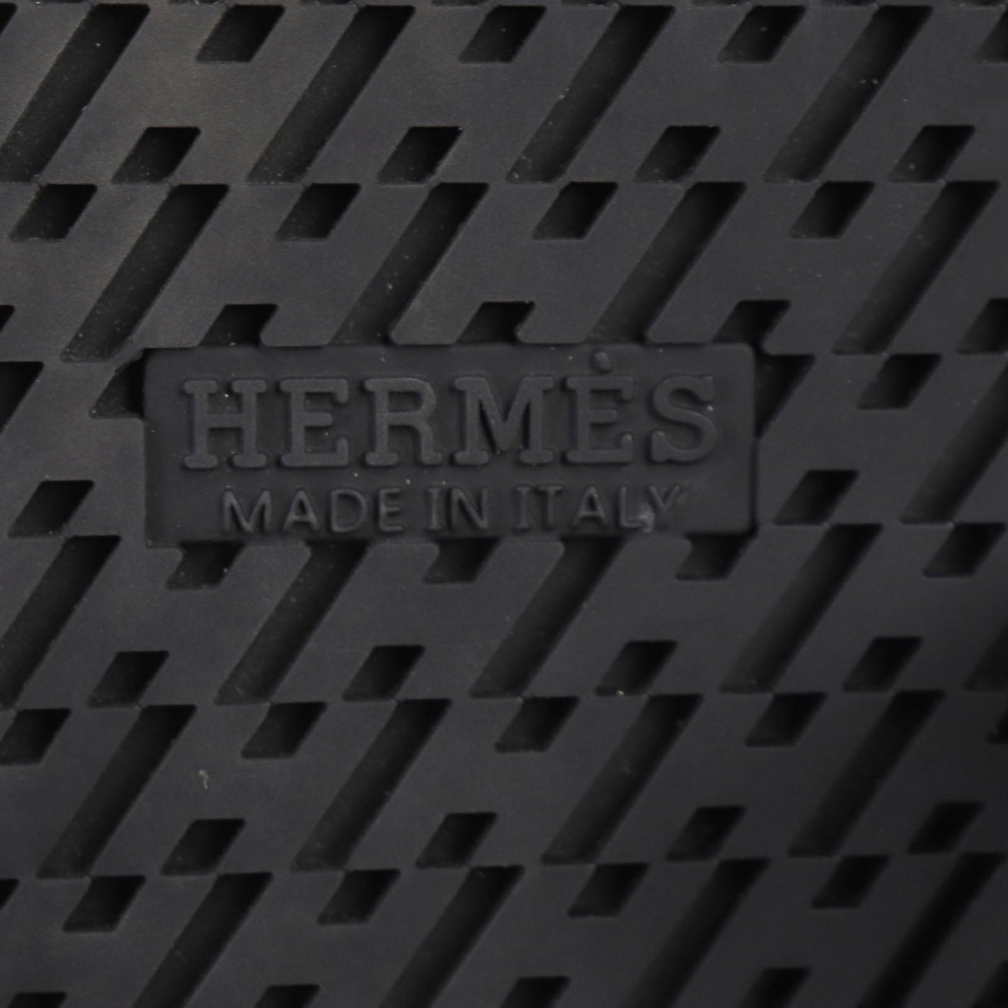 HERMES Sandals FR231747ZH Nylon Blue Gray Brown Black Giorno 42