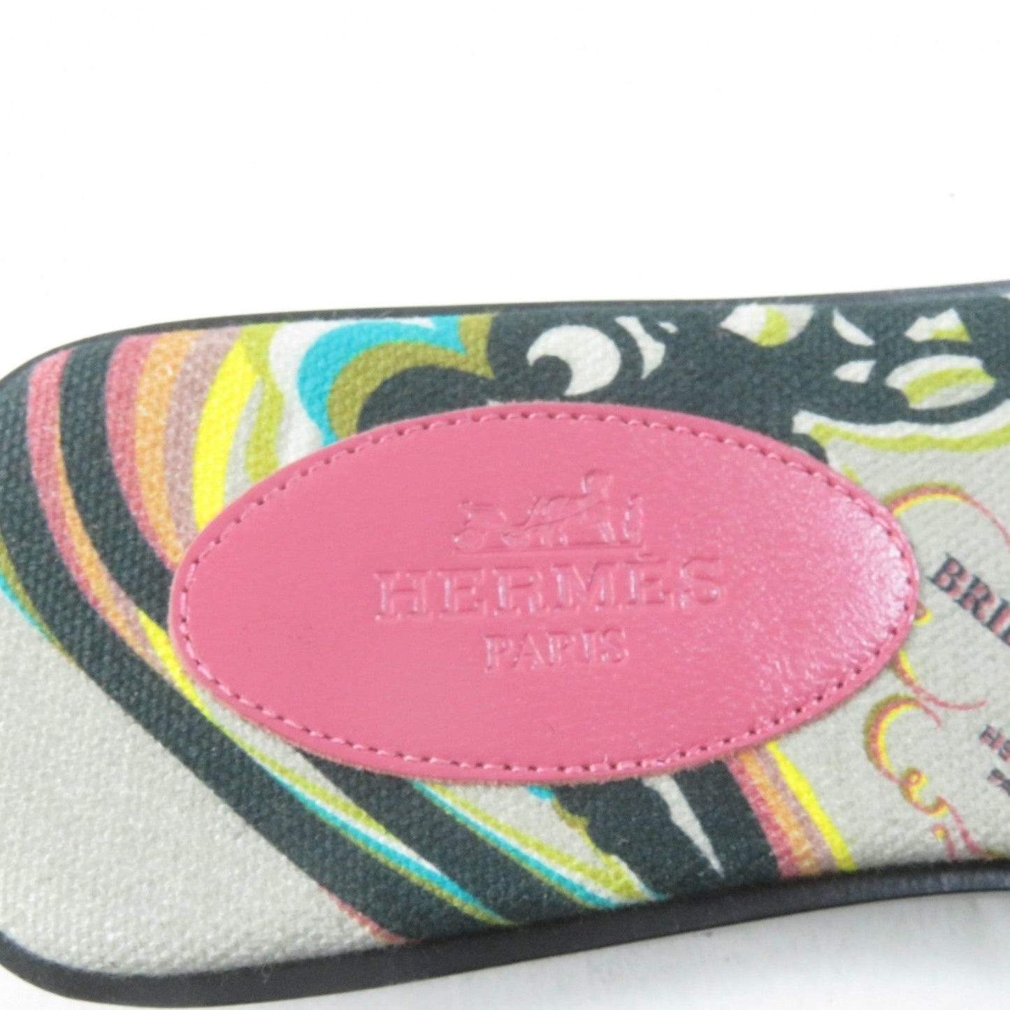 HERMES Sandals Suede leather pink Oran 36