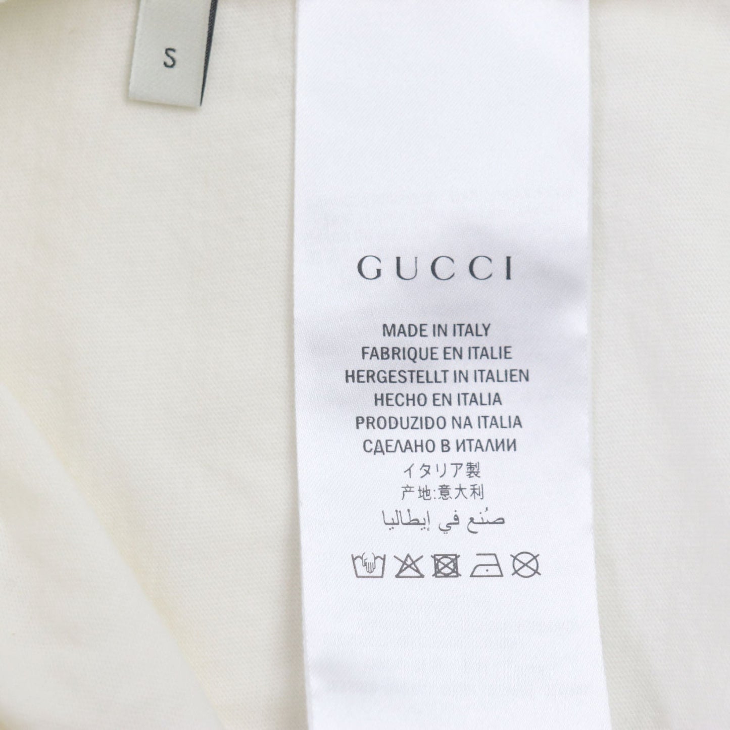 GUCCI Short sleeve T-shirt 493117 cotton white S