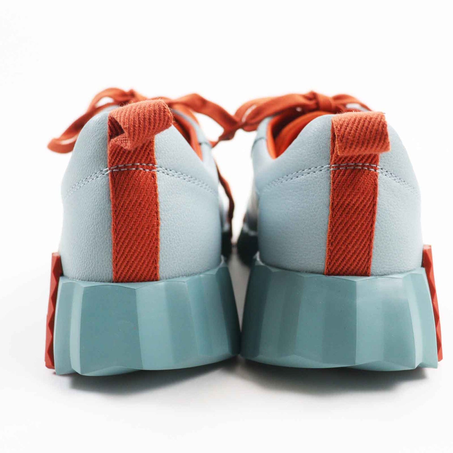 HERMES Low cut sneakers 221176 Shave Verde Orange bouncing 35