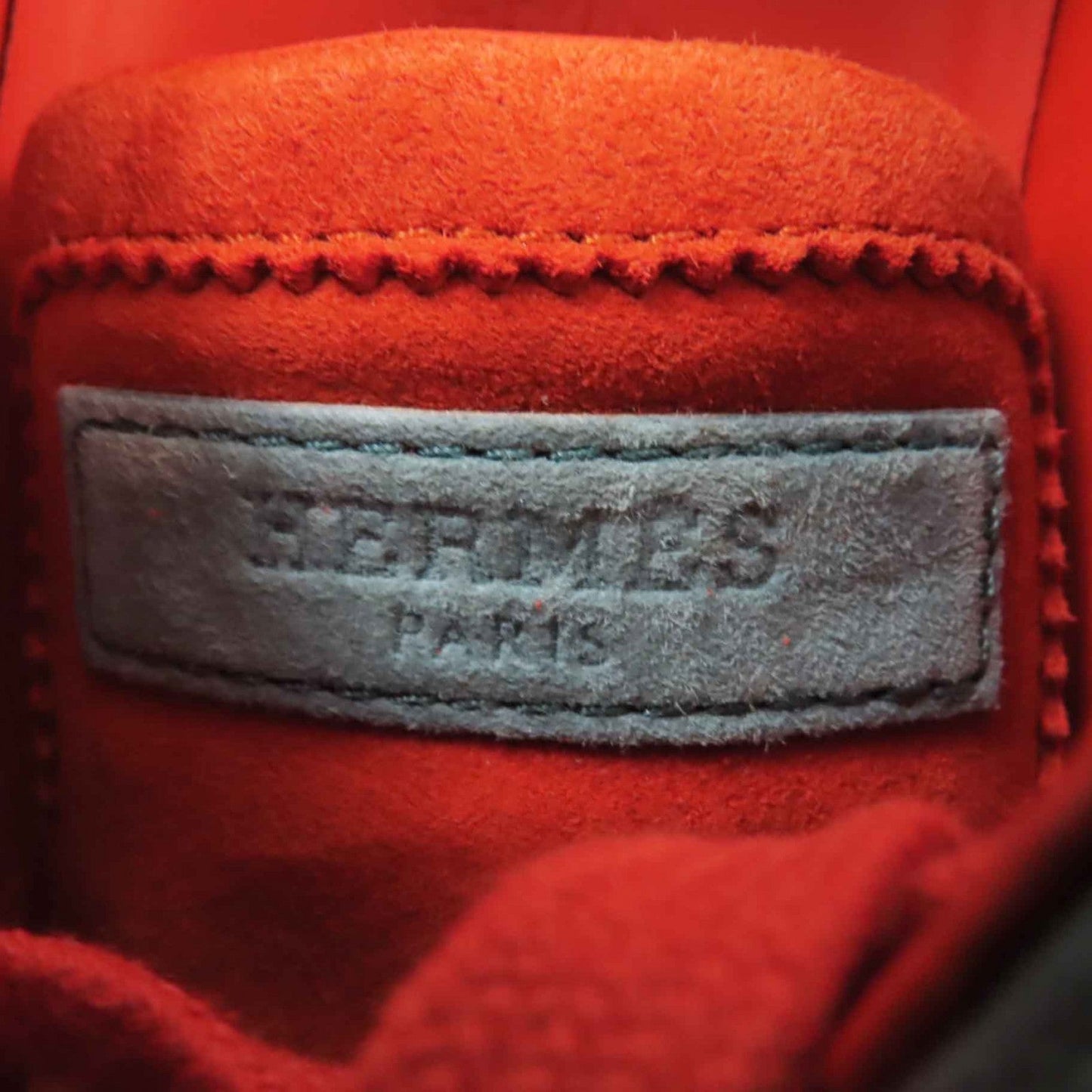 HERMES Low cut sneakers 221176 Shave Verde Orange bouncing 35
