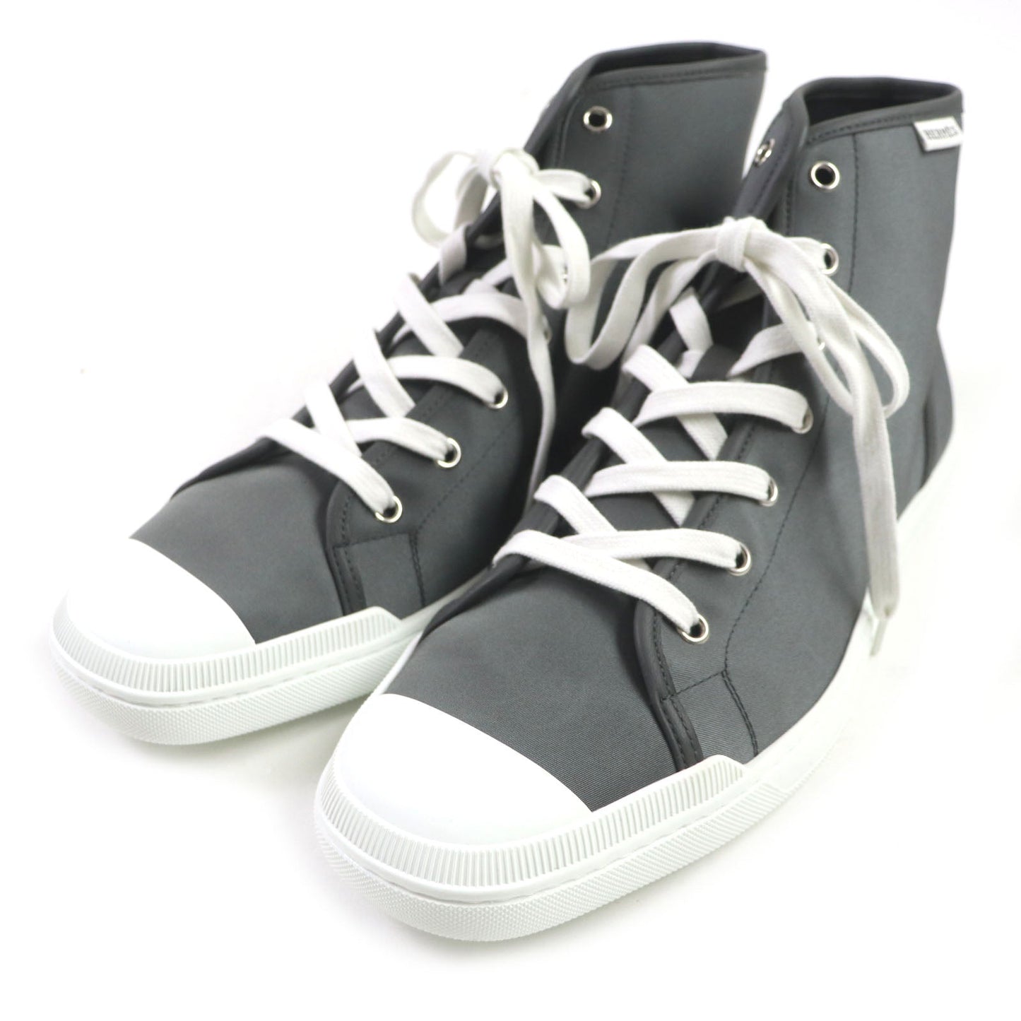 HERMES High cut sneakers 221929ZH Nylon Dark gray 43