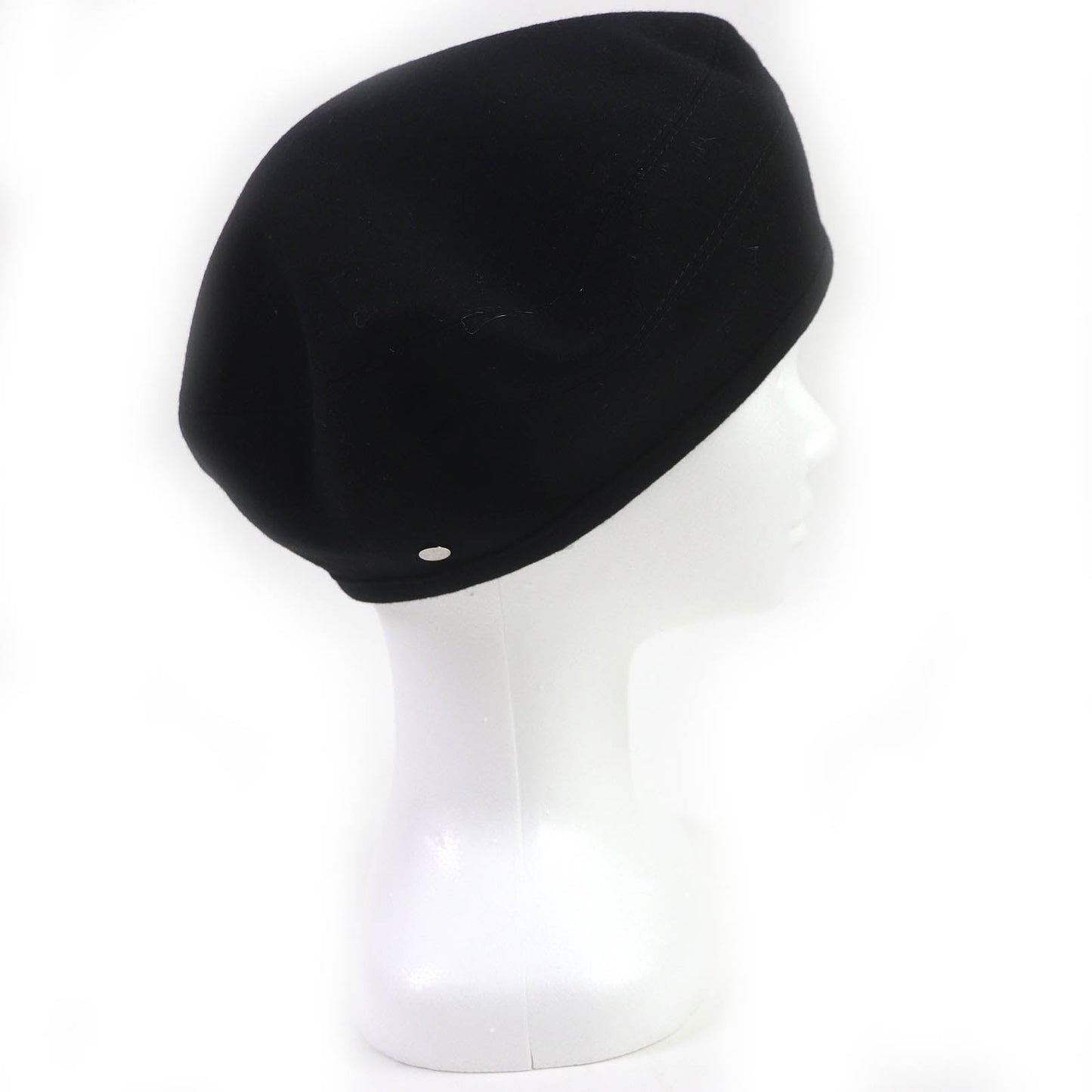 HERMES beret 222023N cashmere black Betec Saint Honore 58